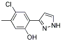 3-(5-CHLORO-2-HYDROXY-4-METHYLPHENYL)-PYRAZOLE 结构式