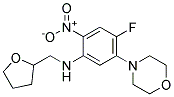 (4-Fluoro-5-morpholin-4-yl-2-nitro-phenyl)-(tetrahydro-furan-2-ylmethyl)-amine 结构式