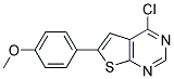 4-CHLORO-6-(4-METHOXYPHENYL)-THIENO[2,3-D]-PYRIMIDINE 结构式