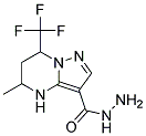 5-METHYL-7-TRIFLUOROMETHYL-4,5,6,7-TETRAHYDRO-PYRAZOLO[1,5- A ]PYRIMIDINE-3-CARBOXYLIC ACID HYDRAZIDE 结构式
