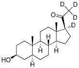 5A-PREGNAN-3B-OL-20-ONE-17A,21,21,21-D4 结构式