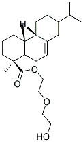 DIETHYLENE GLYCOL ABIETATE, 80% IN TOLUENE 结构式