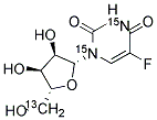 5-FLUOROURIDINE-13C,15N2 结构式
