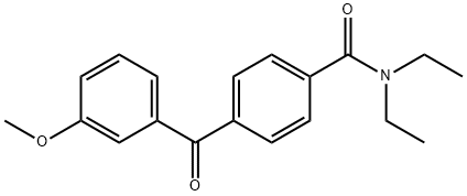 4-(3'-METHOXYBENZOYL)-N,N-DIETHYLBENZAMIDE 结构式