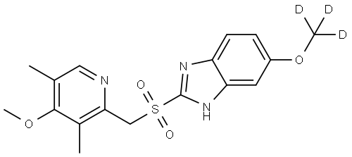 OMEPRAZOLE-D3 SULFONE 结构式