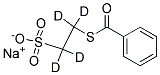 SODIUM BENZOYLTHIOETHANESULFONATE-D4 结构式