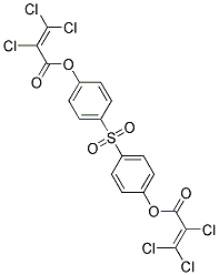 4-({4-[(2,3,3-TRICHLOROACRYLOYL)OXY]PHENYL}SULPHONYL)PHENYL 2,3,3-TRICHLOROACRYLATE 结构式