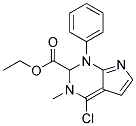 Ethyl 4-chloro-3-methyl-1-phenyl-1H-pyrrolo[2,3-d]pyrimidine-2-carboxylate , tech. 结构式