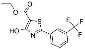 ETHYL 4-HYDROXY-2-[3-(TRIFLUOROMETHYL)PHENYL]THIAZOLE-5-CARBOXYLAT 结构式