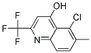 5-CHLORO-4-HYDROXY-6-METHYL-2-(TRIFLUOROMETHYL)QUINOLIN 结构式