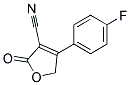 4-(4-FLUOROPHENYL)-2,5-DIHYDRO-2-OXO-3-FURANCARBONITRIL 结构式