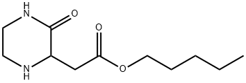 PENTYL 2-(3-OXO-2-PIPERAZINYL)ACETATE 结构式