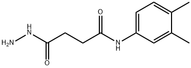 N-(3,4-二甲基苯基)-4-肼基-4-氧代丁酰胺 结构式