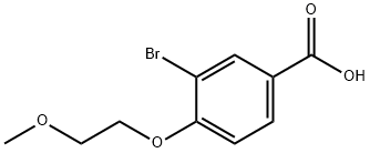 3-BROMO-4-(2-METHOXYETHOXY)BENZOIC ACID 结构式
