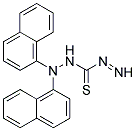 二-1-萘基硫代偶氮羰酰肼 结构式