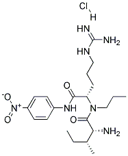 D-异亮氨酰-L-脯氨酰-L-精氨酸对硝基苯胺盐酸盐 结构式