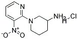 3'-Nitro-3,4,5,6-tetrahydro-2H-[1,2']bipyridinyl-3-ylamine hydrochloride 结构式