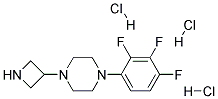 3-[4-(3-Trifluorophenyl)piperazinyl]azetidine trihydrochloride 结构式