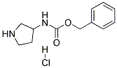 (3-Cbz-amino)pyrrolidine hydrochloride 结构式