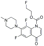 6,8-Difluoro-1-(2-Fluoroethyl)-1,4-Dihydro-7-(4-Methyl-1-Piperazinyl)-4-Oxo-Quinolinecarboxylic Acid 结构式