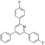 4-Phenyl-2,6-Bis(4'-Fluorophenyl)Pyridine 结构式