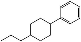 (4-丙基环己基)苯 结构式