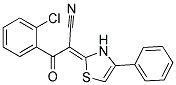 3-(2-Chlorophenyl)-3-Oxo-2-(4-Phenyl-2,3-Dihydro-Thiazole-2-Ylidene)Propionitrile 结构式