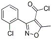 3-(6-Chlorophenyl)-5-Methyl-4-Chloro-carbonyl isoxazole 结构式