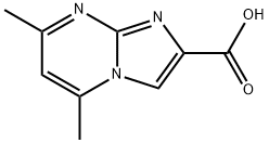 5,7-二甲基咪唑并[1,2-A]嘧啶-2-羧酸 结构式