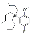 5-Fluoro-2-methoxy-(tri-n-butylstannyl)benzene 结构式