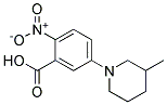 5-(3-Methylpiperidin-1-yl)-2-nitrobenzoic acid 结构式