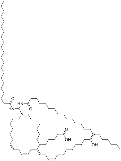 二山嵛酰胺丙基二甲基胺二亚油酸盐 结构式