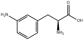 3-氨基-DL-苯丙氨酸 结构式