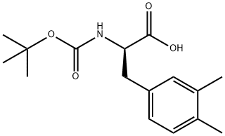 BOC-3,4-DIMETHY-D-PHENYLALANINE 结构式