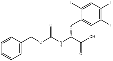 CBZ-2,4,5-TRIFLUORO-D-PHENYLALANINE 结构式