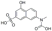 6-carboxymethylamino-1-naphthol-3-sulfonic acid 结构式