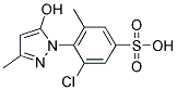 3-chloro-4-(5-hydroxy-3-methyl-1H-pyrazol-1-yl)-5-methylbenzenesulfonic acid 结构式