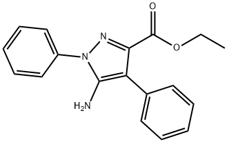5-氨基-1,4-二苯基-1H-吡唑-3-甲酸乙酯 结构式