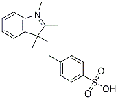 Toluene-4-sulfonate1,2,3,3-tetramethyl-3H-indolium 结构式