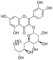 槲皮素-3-O-木糖葡萄糖甙 结构式