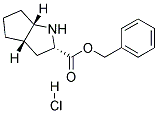 (S,S,S)-2-AZABICYCLO[3,3,0]OCTANE-3-CARBOXYLIC ACID BENZYLESTER HCL 结构式