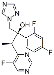 (2R,3R)-2-(2,4-DIFLUORO-PHENYL)-3-(5-FLUORO-PYRIMIDIN-4-YL)-1-[1,2,4]TRIAZOL-1-YL-BUTAN-2-OL 结构式