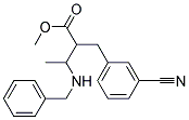 3-BENZYL-AMINO-2-(3-CYCNOBENZYL)-BUTYRIC ACID METHYL ESTER 结构式