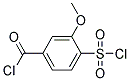 4-CHLOROSULFONYL-3-METHOXY-BENZOYLCHLORIDE 结构式