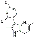 7-HYDRO-3-(2,4-DICHLORO-PHENYL)-2,5-DIMETHYL-PYRAZOLO[1,5-A]PYRIMIDINE 结构式