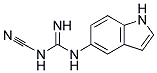 N-(1H-INDOL-5-YL)-N'-CYANO-GUANIDINE 结构式