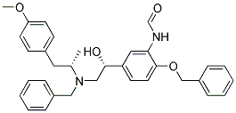 N-[5-((R)-2-{BENZYL-[(S)-2-(4-METHOXY-PHENYL)-1-METHYL-ETHYL]-AMINO}-1-HYDROXY-ETHYL)-2-BENZYLOXY-PHENYL]-FORMAMIDE 结构式