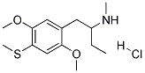 N-METHYL-1-(2,5-DIMETHOXY-4-METHYLTHIO-PHENYL)-2-AMINOBUTANE HYDROCHLORIDE 结构式