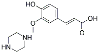 PIPERAZINRE FERULATE 结构式