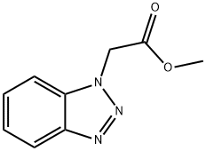 BENZOTRIAZOL-1-YL-ACETIC ACID METHYL ESTER 结构式